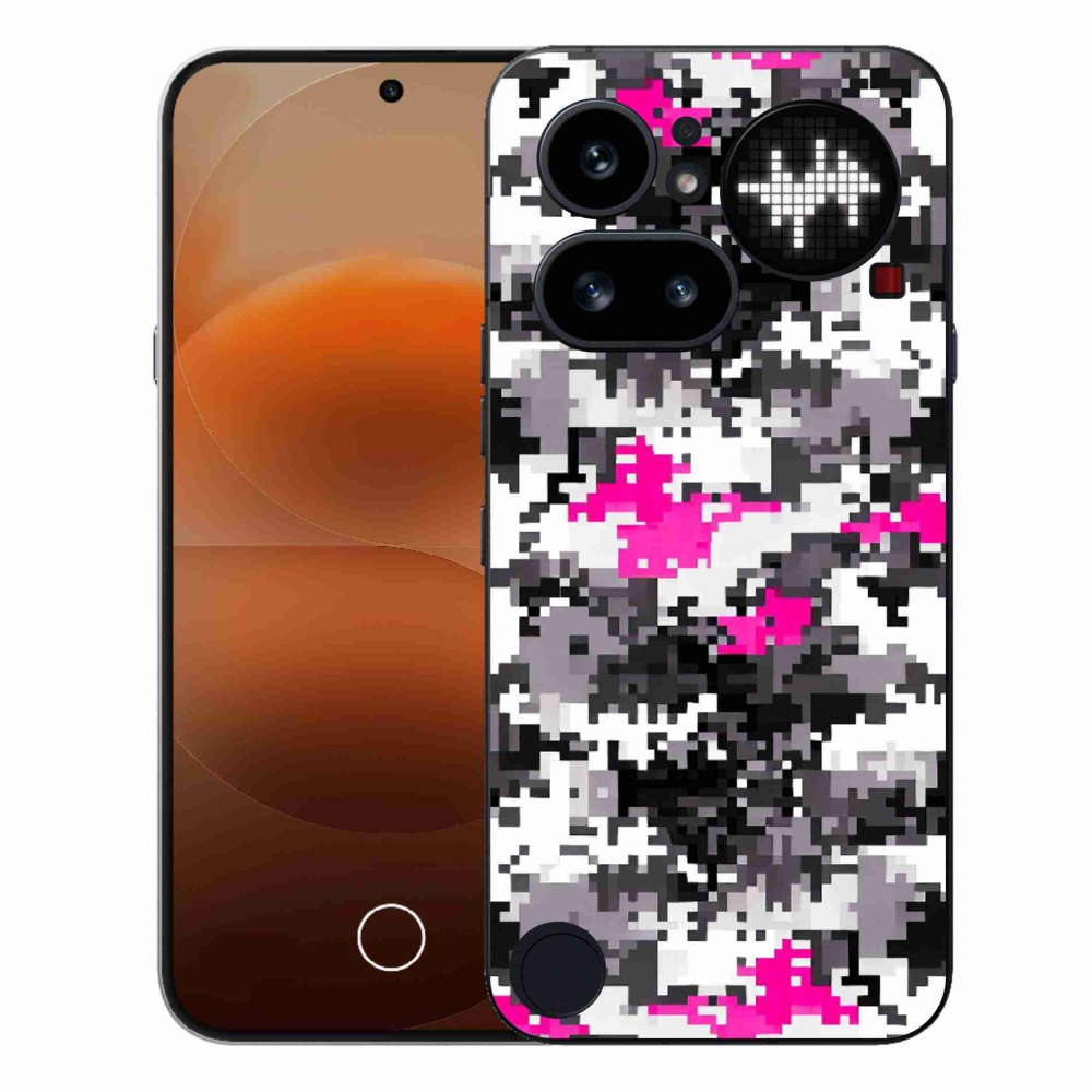 Gélový kryt mmCase na Nothing Phone (4a) - maskáčový vzor 4