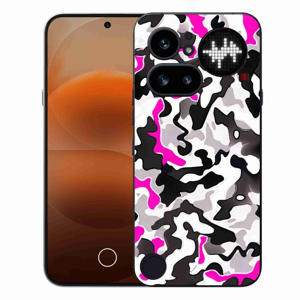 Gélový kryt mmCase na Nothing Phone (4a) - maskáčový vzor 5