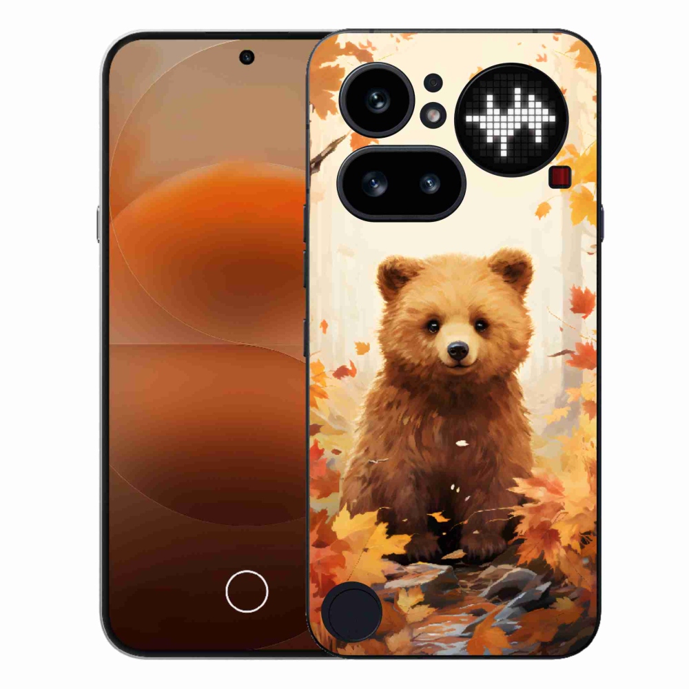 Gélový kryt mmCase na Nothing Phone (4a) - medveď v lese