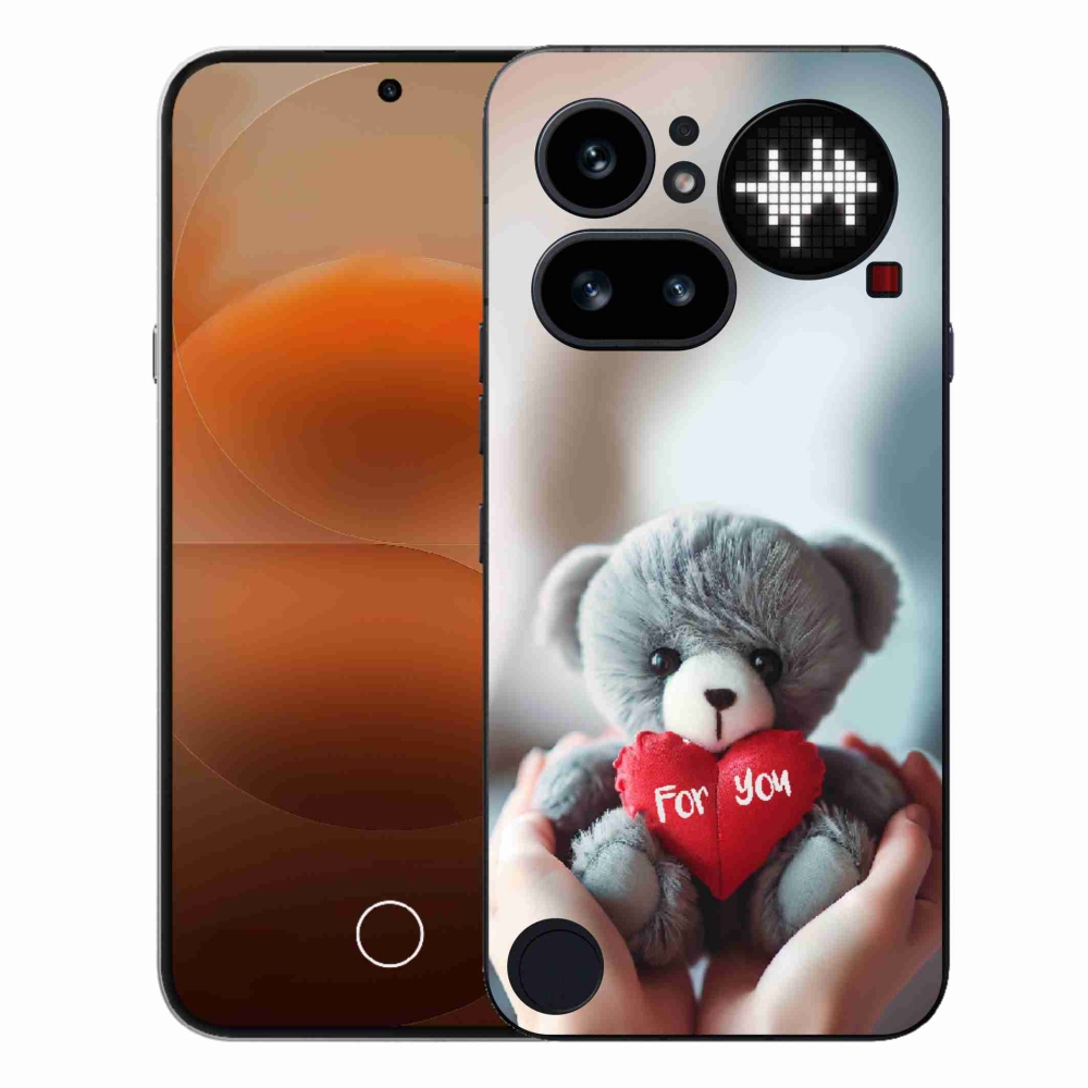 Gélový kryt mmCase na Nothing Phone (4a) - medvedík pre zamilovaných