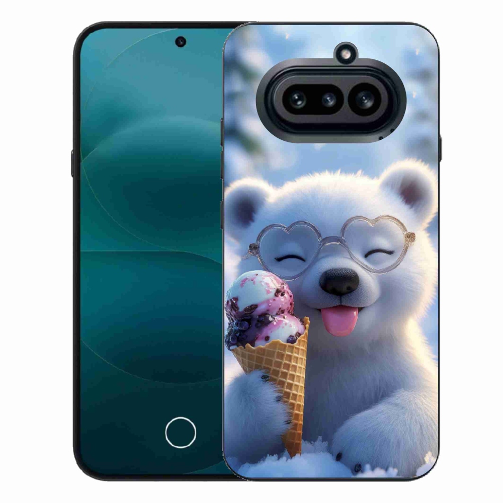 Gélový kryt mmCase na Nothing Phone (4a) - medvedík so zmrzlinou