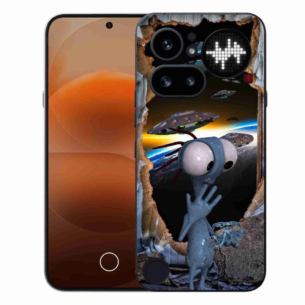 Gélový kryt mmCase na Nothing Phone (4a) - mimozemšťan
