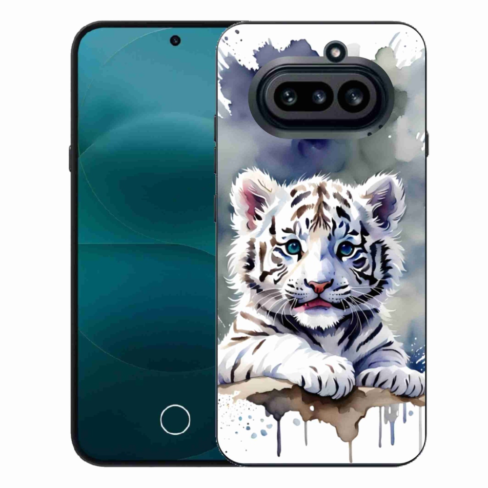 Gélový kryt mmCase na Nothing Phone (4a) - mláďa bieleho tigra