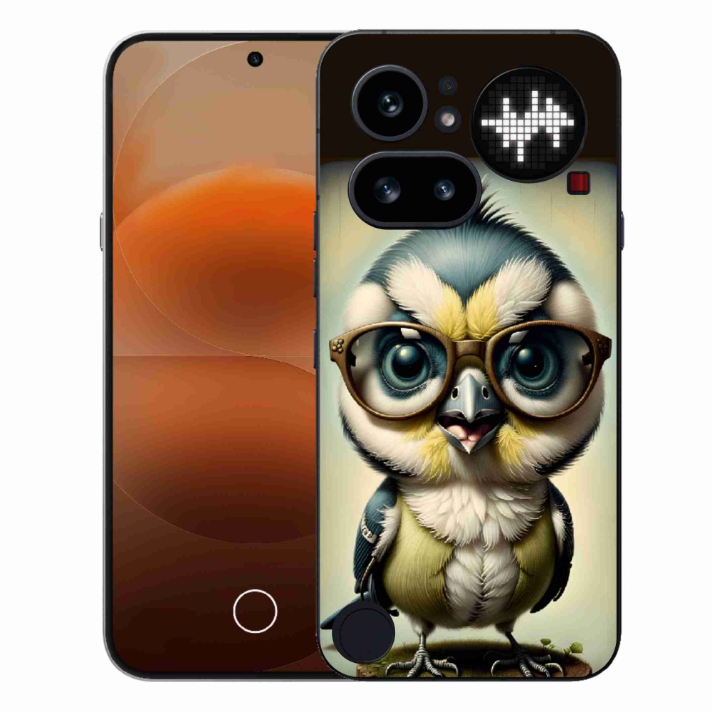 Gélový kryt mmCase na Nothing Phone (4a) - mláďa s okuliarmi