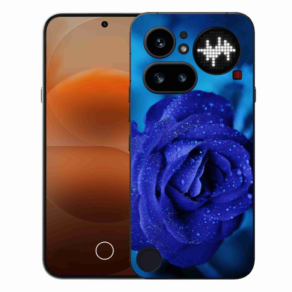 Gélový kryt mmCase na Nothing Phone (4a) - modrá ruža