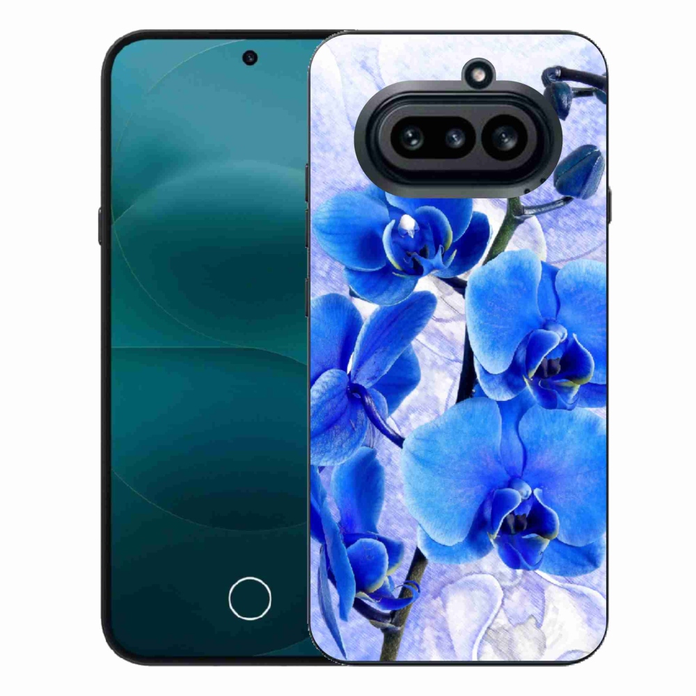 Gélový kryt mmCase na Nothing Phone (4a) - modré kvety
