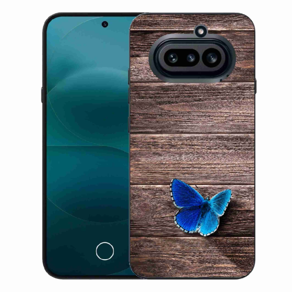 Gélový kryt mmCase na Nothing Phone (4a) - modrý motýľ 1