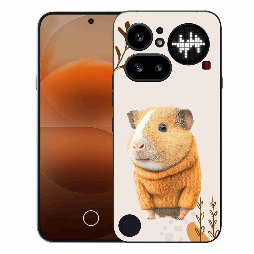 Gélový kryt mmCase na Nothing Phone (4a) - morča vo svetri