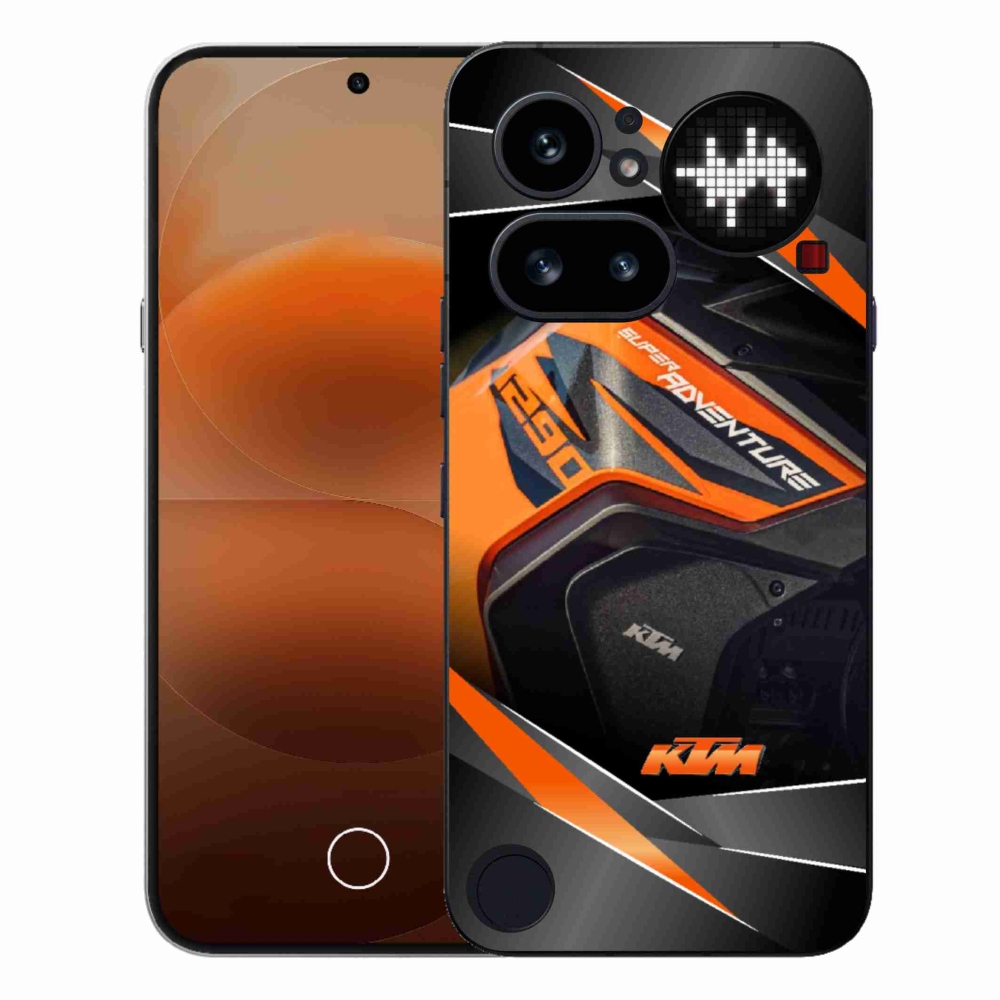 Gélový kryt mmCase na Nothing Phone (4a) - motorka ktm