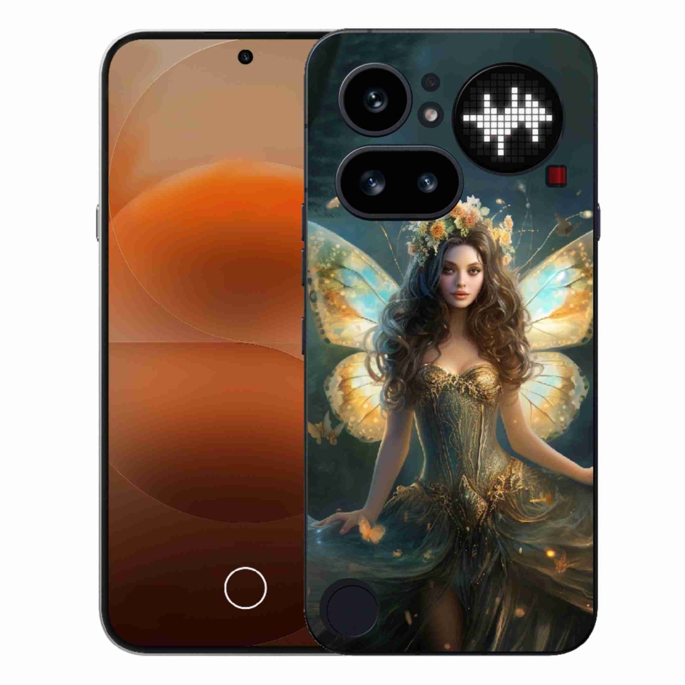 Gélový kryt mmCase na Nothing Phone (4a) - motýlia žena