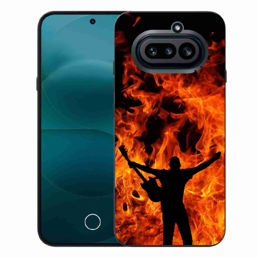Gélový kryt mmCase na Nothing Phone (4a) - muzikant a oheň