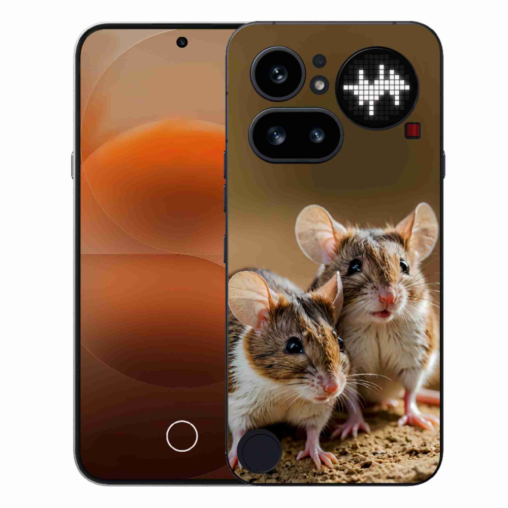 Gélový kryt mmCase na Nothing Phone (4a) - myší duo