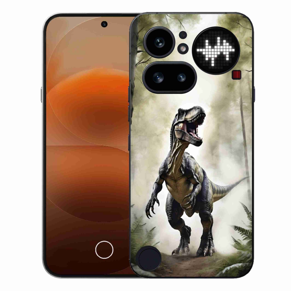 Gélový kryt mmCase na Nothing Phone (4a) - naštvaný T-Rex