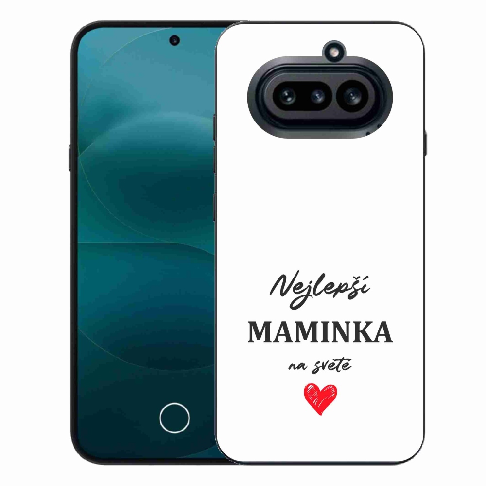 Gélový kryt mmCase na Nothing Phone (4a) - najlepšia mamička 1 biele pozadie