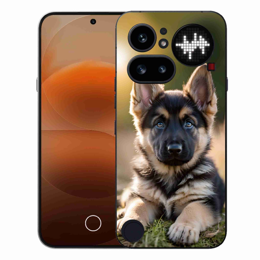 Gélový kryt mmCase na Nothing Phone (4a) - nemecký ovčiak v prírode