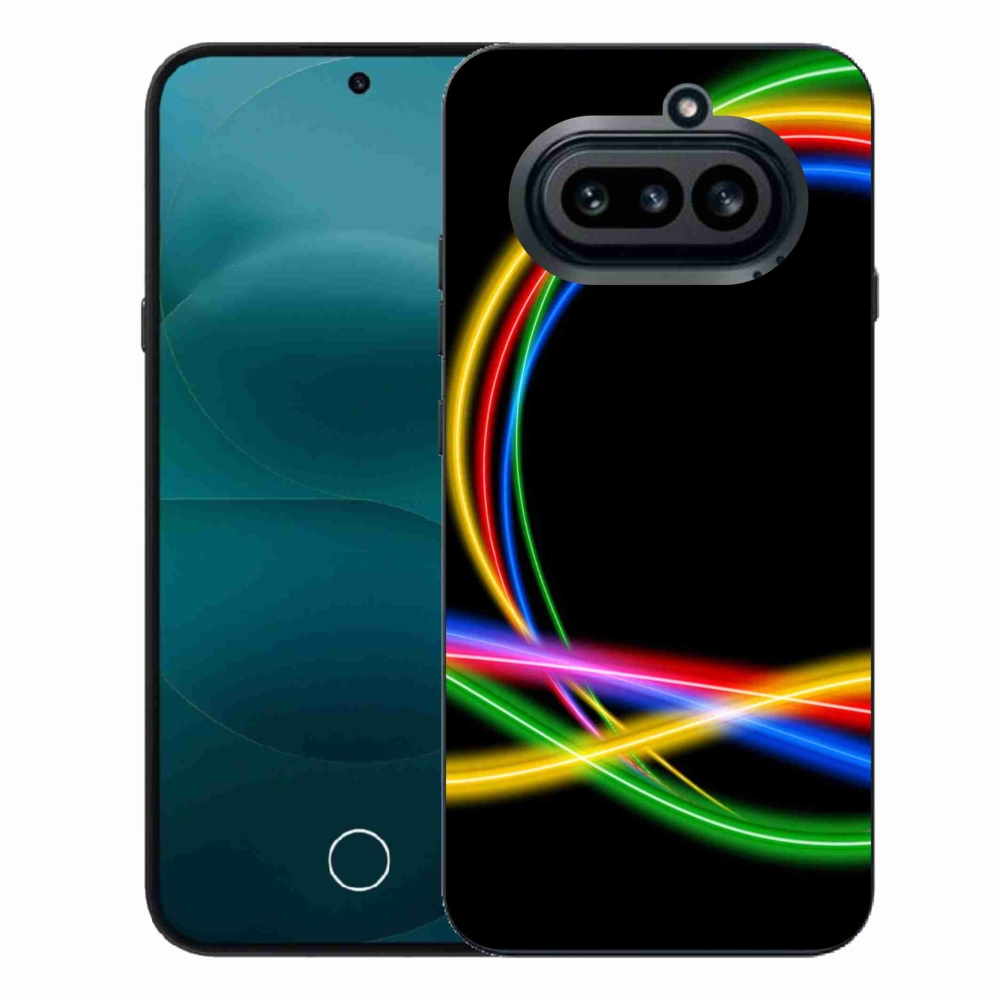 Gélový kryt mmCase na Nothing Phone (4a) - neónové kruhy