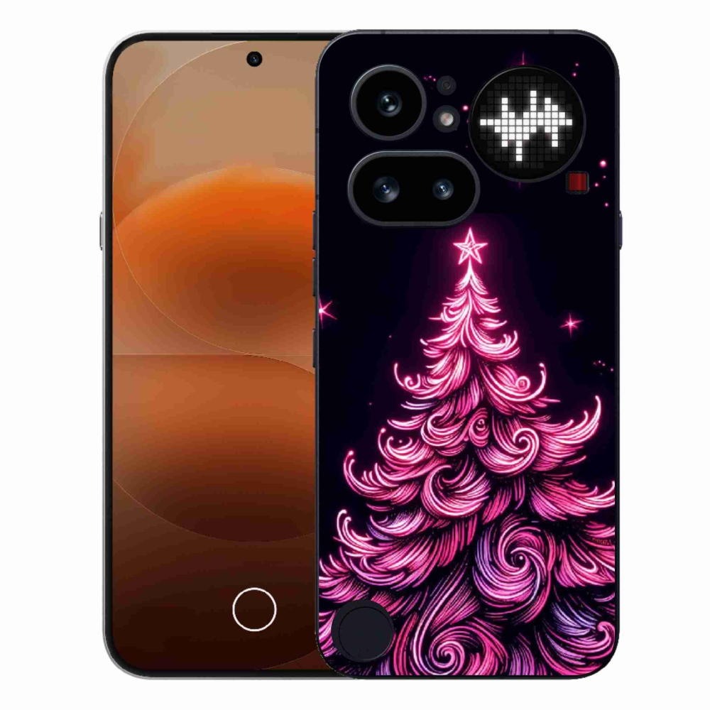 Gélový kryt mmCase na Nothing Phone (4a) - neónový vianočný stromček 2