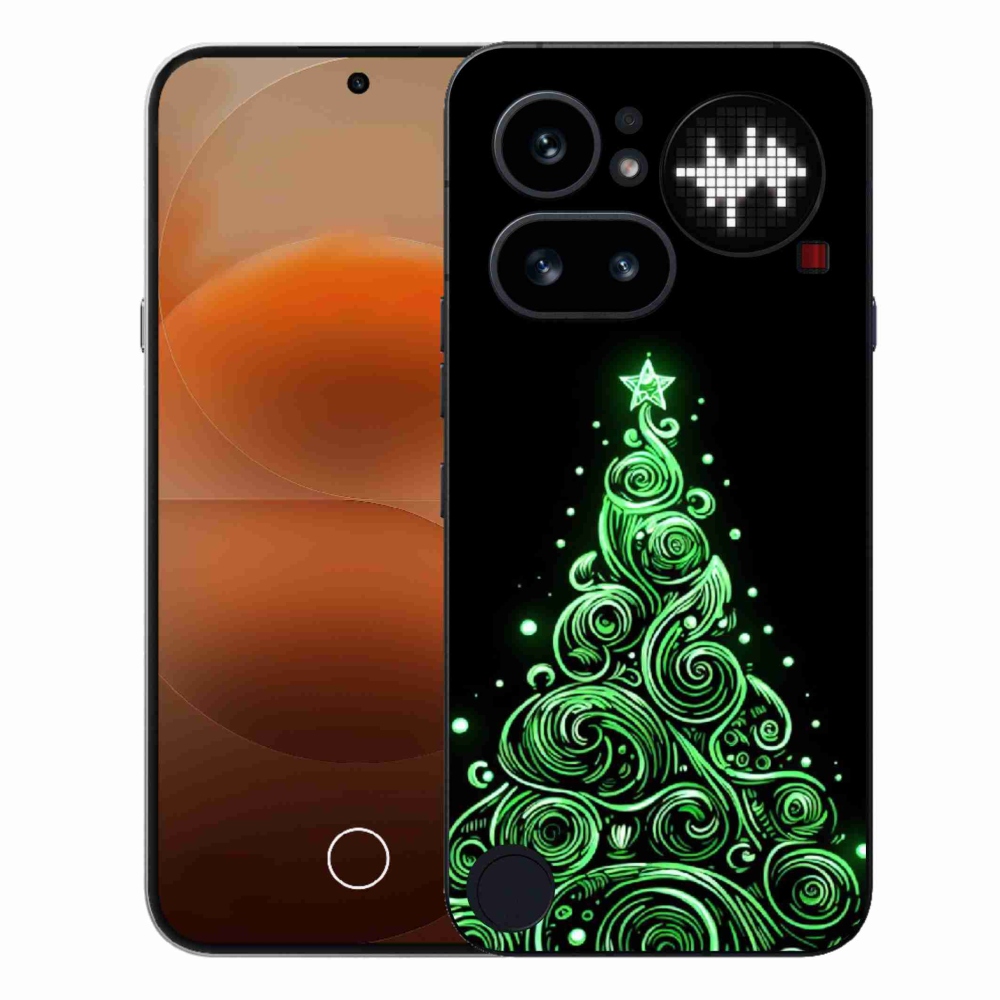 Gélový kryt mmCase na Nothing Phone (4a) - neónový vianočný stromček 3