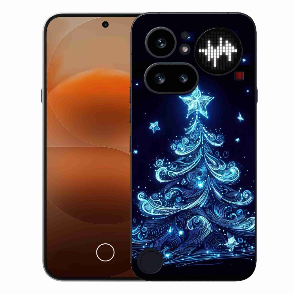 Gélový kryt mmCase na Nothing Phone (4a) - neónový vianočný stromček 4