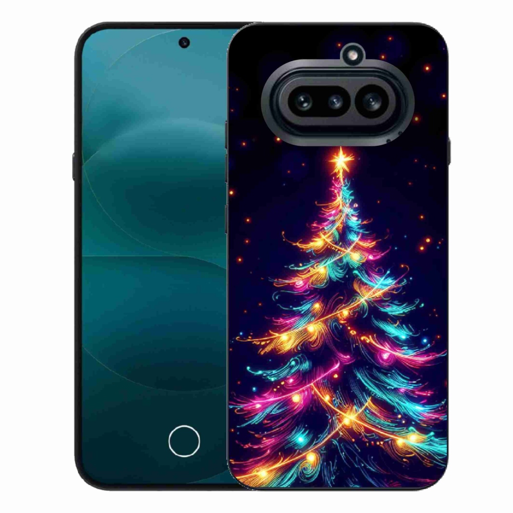 Gélový kryt mmCase na Nothing Phone (4a) - neónový vianočný stromček