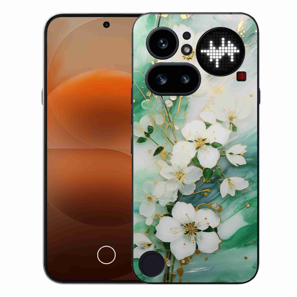 Gélový kryt mmCase na Nothing Phone (4a) - nežné kvety
