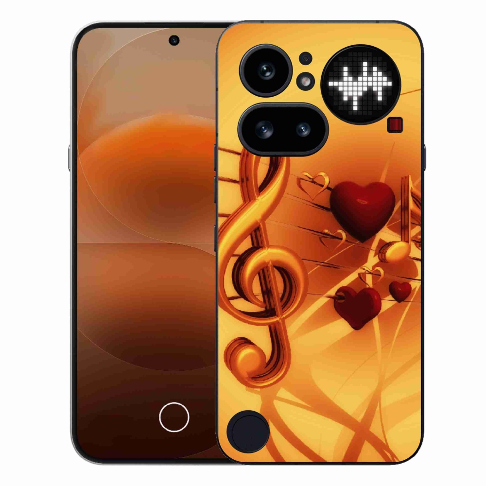 Gélový kryt mmCase na Nothing Phone (4a) - noty