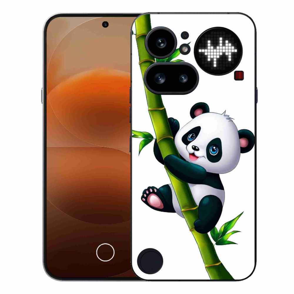 Gélový kryt mmCase na Nothing Phone (4a) - panda na bambuse