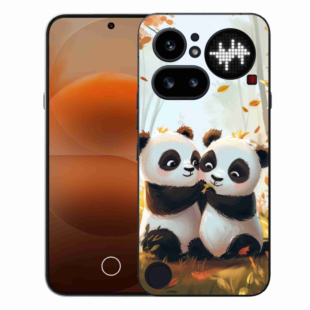 Gélový kryt mmCase na Nothing Phone (4a) - pandy