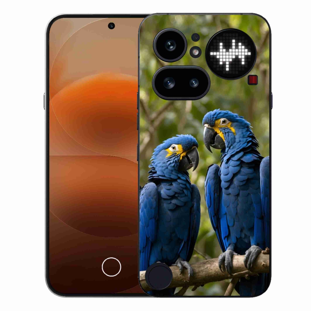 Gélový kryt mmCase na Nothing Phone (4a) - papagájové duo