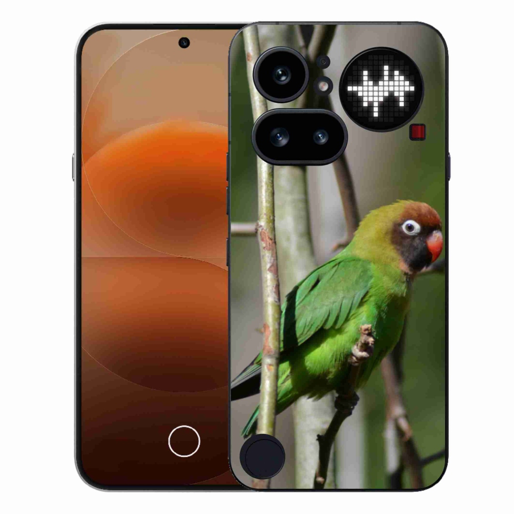 Gélový kryt mmCase na Nothing Phone (4a) - papagáj agapornis