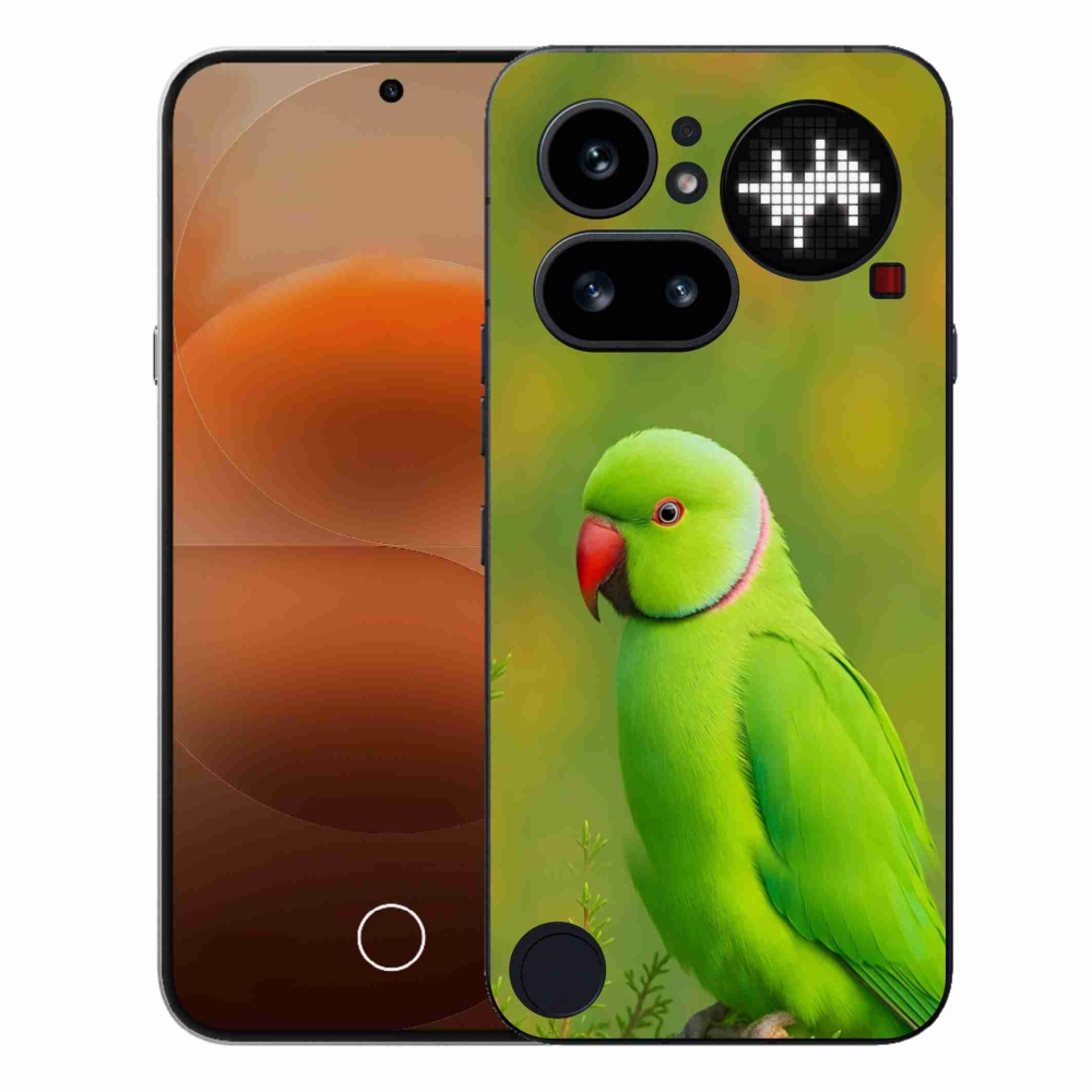 Gélový kryt mmCase na Nothing Phone (4a) - papagáj Alexandr 2