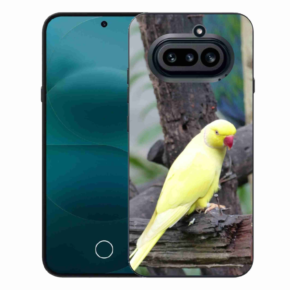 Gélový kryt mmCase na Nothing Phone (4a) - papagáj alexander žltý