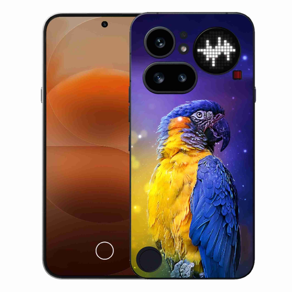Gélový kryt mmCase na Nothing Phone (4a) - papagáj ara 1
