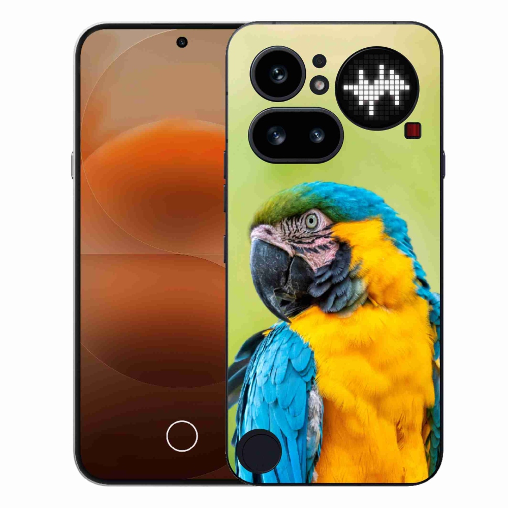 Gélový kryt mmCase na Nothing Phone (4a) - papagáj ara 2