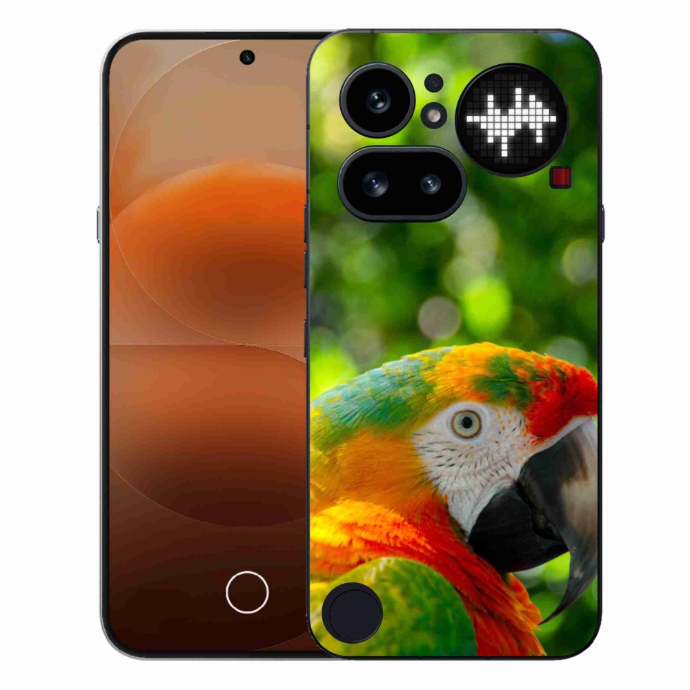 Gélový kryt mmCase na Nothing Phone (4a) - papagáj ara 3