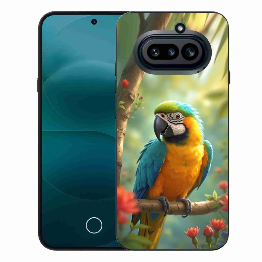 Gélový kryt mmCase na Nothing Phone (4a) - papagáj ara modrožltá