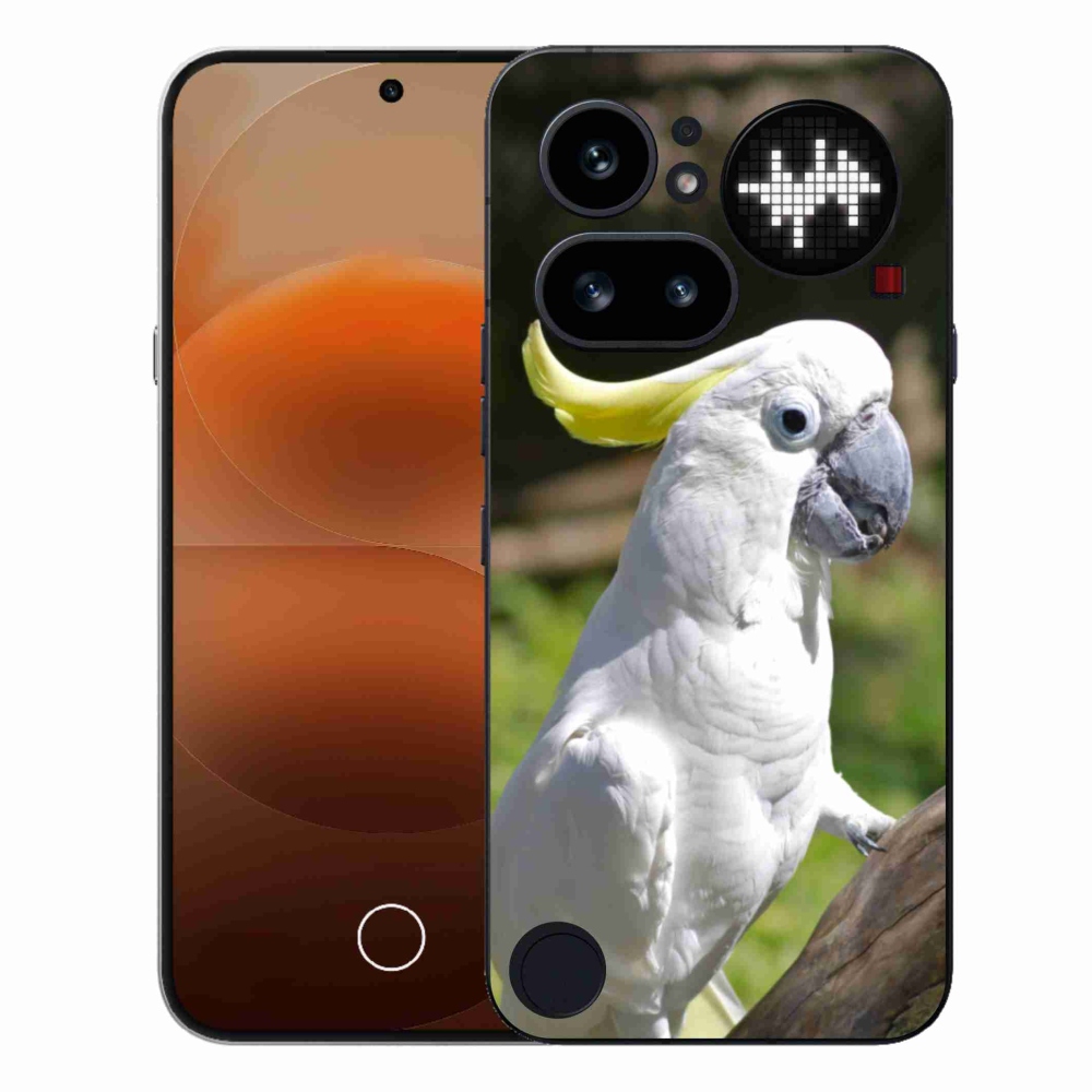 Gélový kryt mmCase na Nothing Phone (4a) - papagáj kakadu 2
