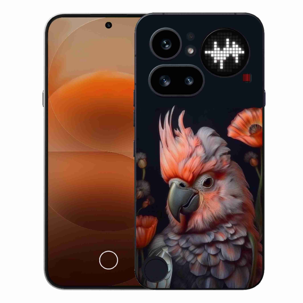 Gélový kryt mmCase na Nothing Phone (4a) - papagáj kakadu vo farbách