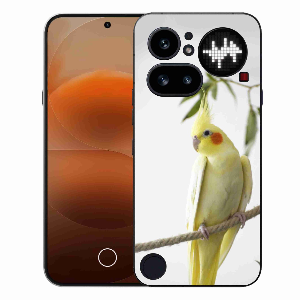 Gélový kryt mmCase na Nothing Phone (4a) - papagáj korela chocholatá