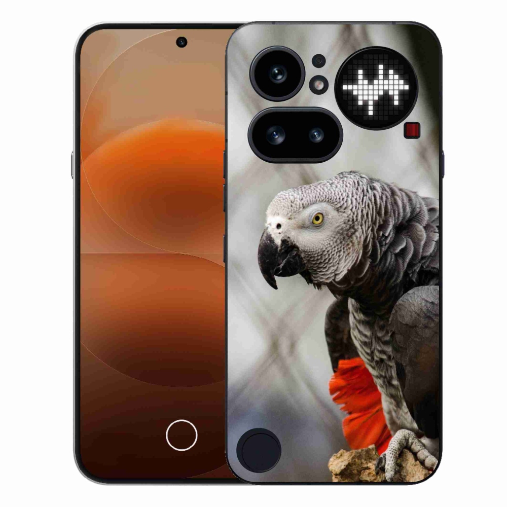 Gélový kryt mmCase na Nothing Phone (4a) - papagáj žako 3