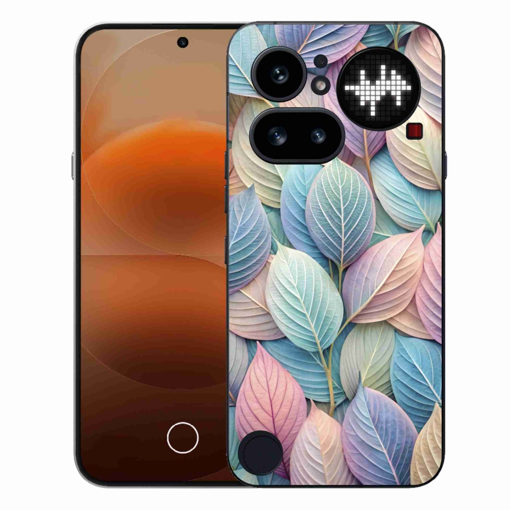 Gélový kryt mmCase na Nothing Phone (4a) - pastelové listy