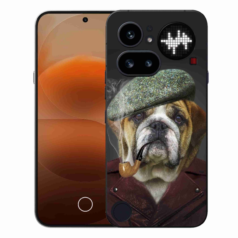 Gélový kryt mmCase na Nothing Phone (4a) - pes s fajkou