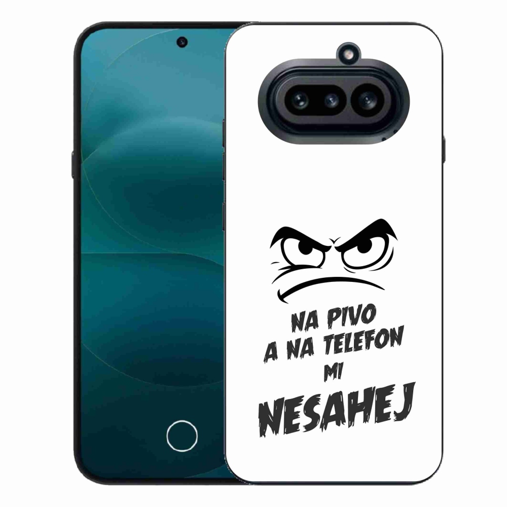 Gélový kryt mmCase na Nothing Phone (4a) - pivný motív 2 biele pozadie