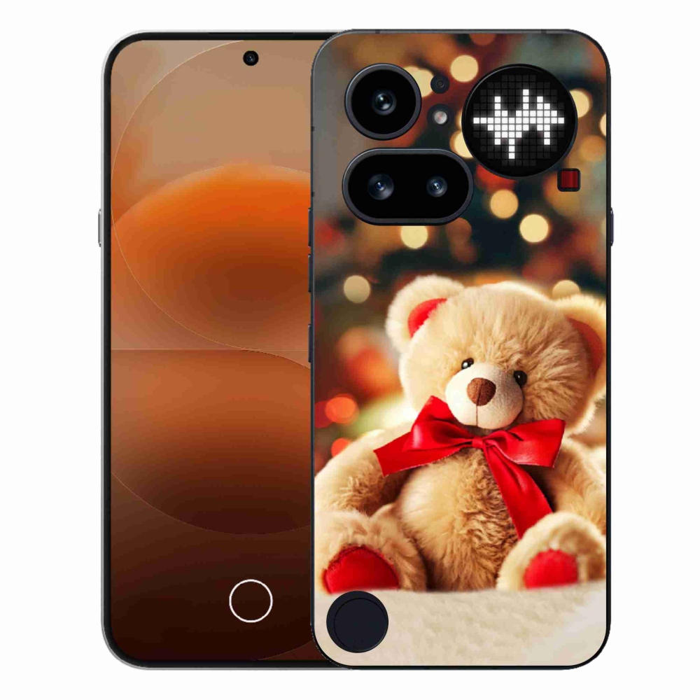 Gélový kryt mmCase na Nothing Phone (4a) - plyšový medvedík