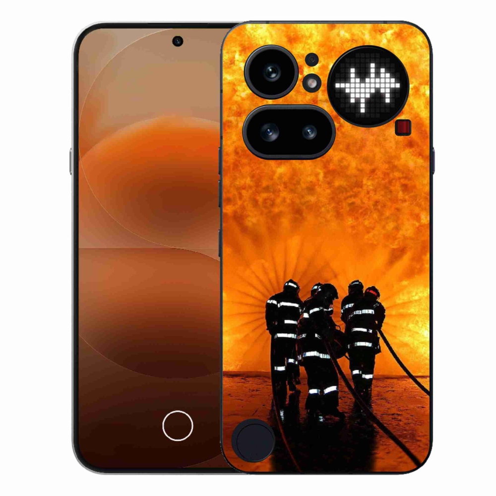 Gélový kryt mmCase na Nothing Phone (4a) - požiar