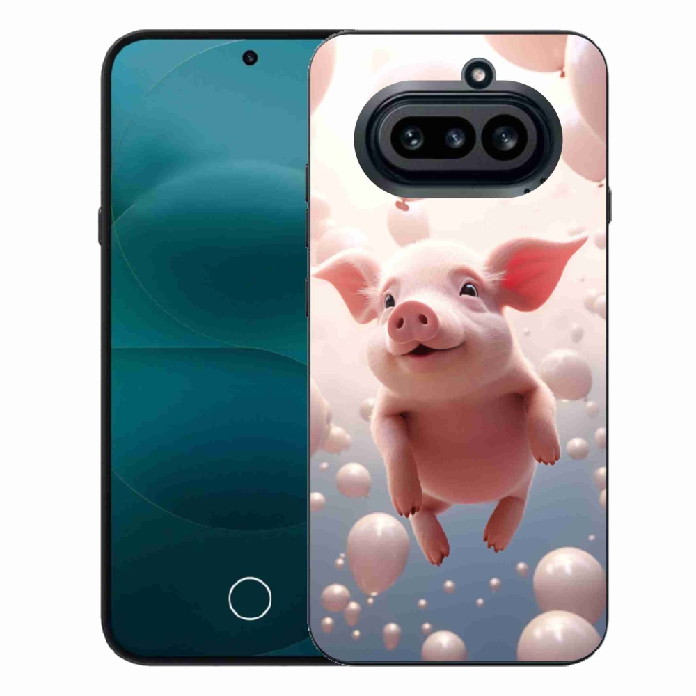 Gélový kryt mmCase na Nothing Phone (4a) - prasiatko s balónikmi