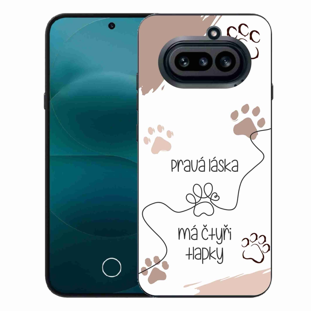 Gélový kryt mmCase na Nothing Phone (4a) - psí motív 1 biele pozadie