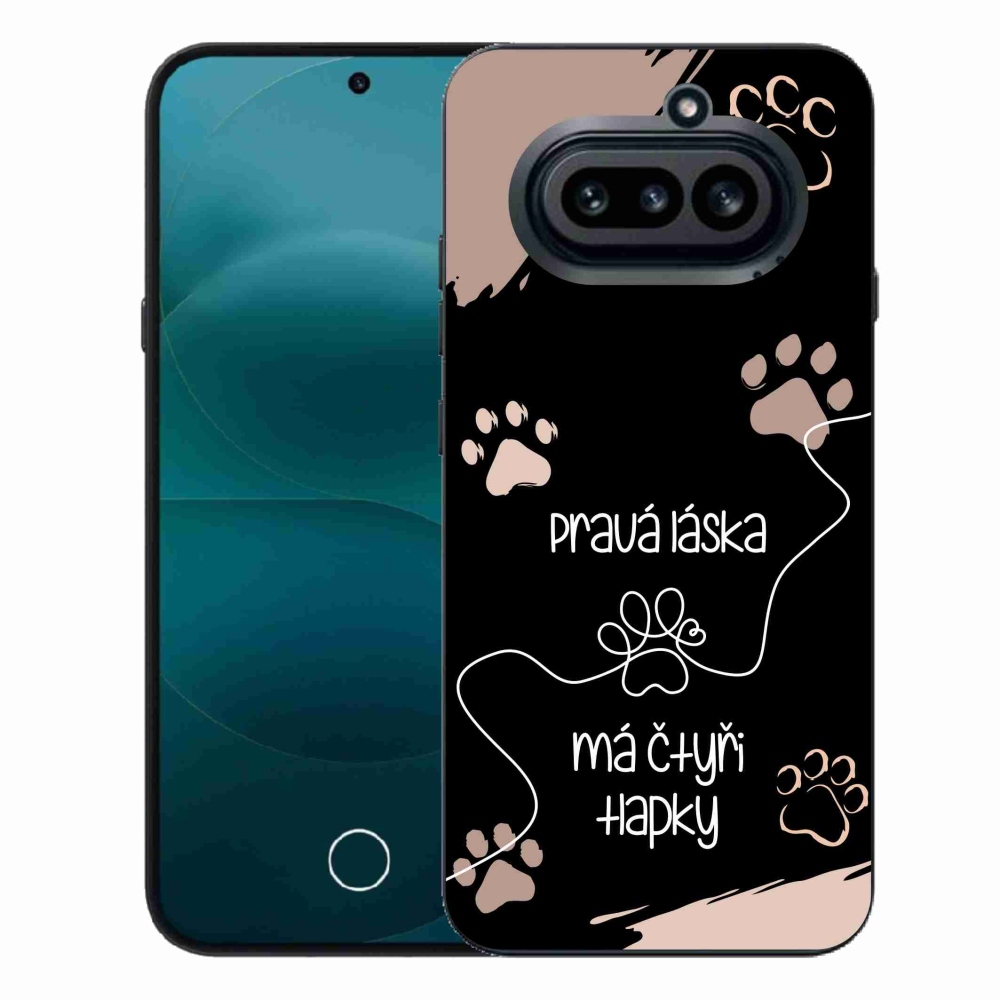 Gélový kryt mmCase na Nothing Phone (4a) - psí motív 1 čierne pozadie
