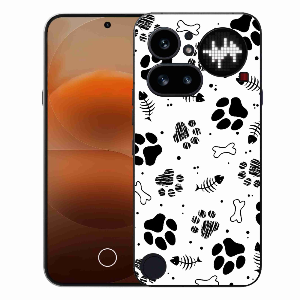 Gélový kryt mmCase na Nothing Phone (4a) - psie labky 1