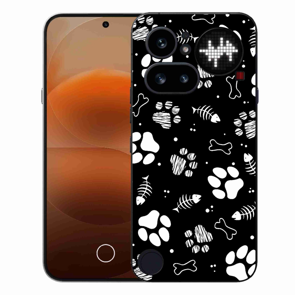 Gélový kryt mmCase na Nothing Phone (4a) - psie labky